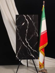 سرامیک مشکی با رگه سفید