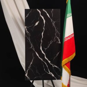 سرامیک مشکی با رگه سفید