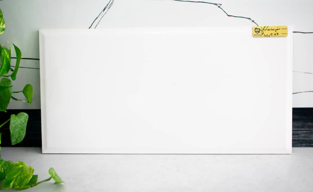 کاشی سفید کونیک دار 30 * 60 درجه دو